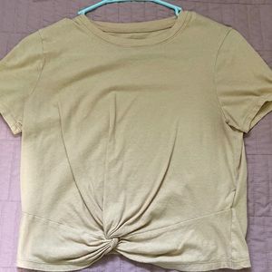 Hollister tan crop top